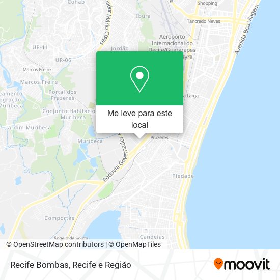 Recife Bombas mapa