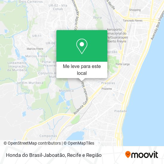 Honda do Brasil-Jaboatão mapa