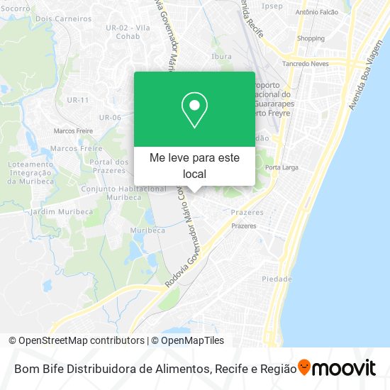 Bom Bife Distribuidora de Alimentos mapa