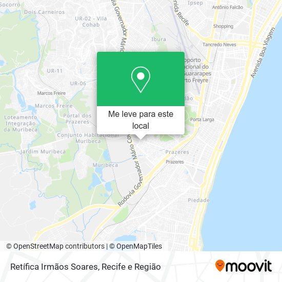 Retífica Irmãos Soares mapa
