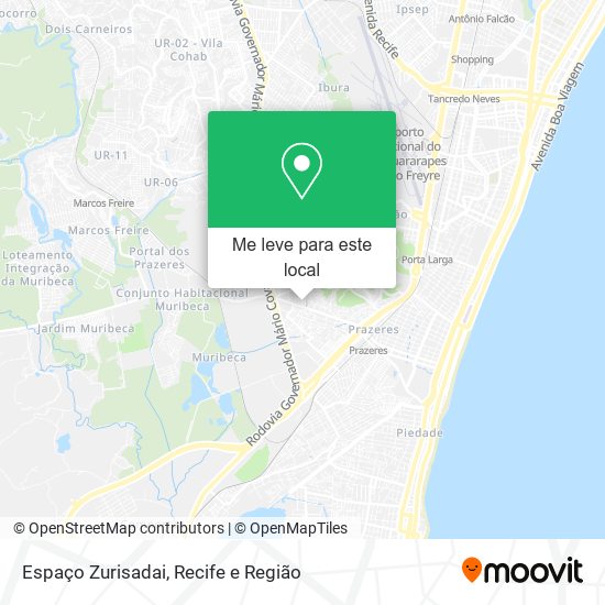 Espaço Zurisadai mapa