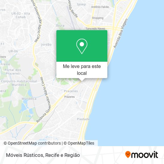 Móveis Rústicos mapa