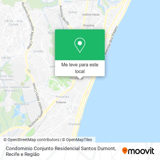 Condominio Conjunto Residencial Santos Dumont mapa