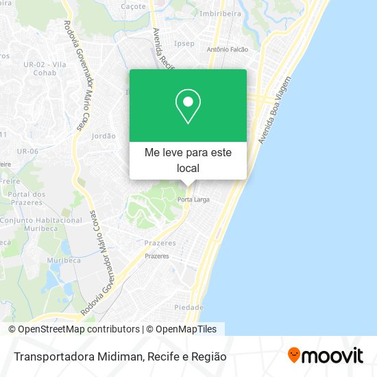 Transportadora Midiman mapa