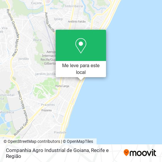 Companhia Agro Industrial de Goiana mapa