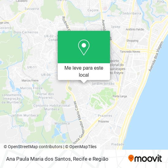 Ana Paula Maria dos Santos mapa