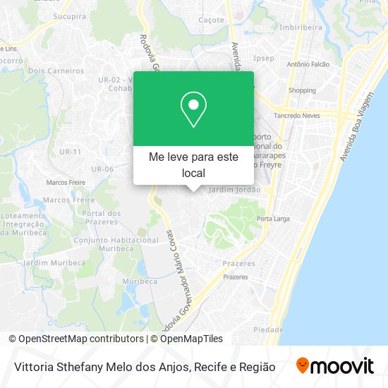 Vittoria Sthefany Melo dos Anjos mapa