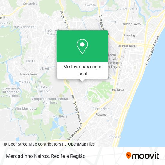 Mercadinho Kairos mapa