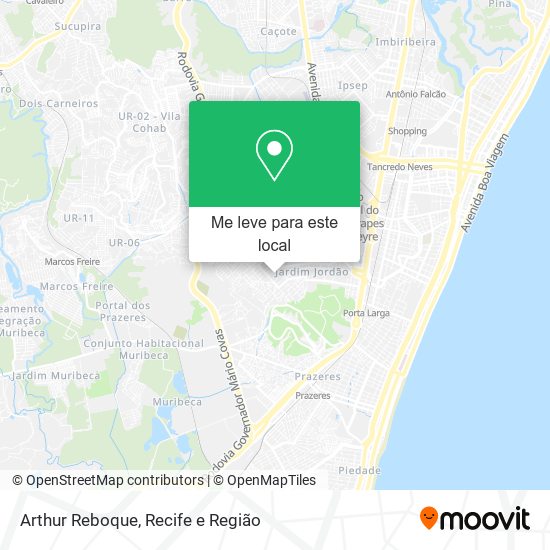 Arthur Reboque mapa