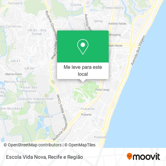 Escola Vida Nova mapa