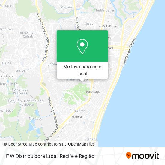 F W Distribuidora Ltda. mapa