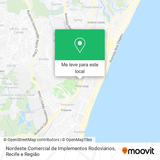Nordeste Comercial de Implementos Rodoviários mapa