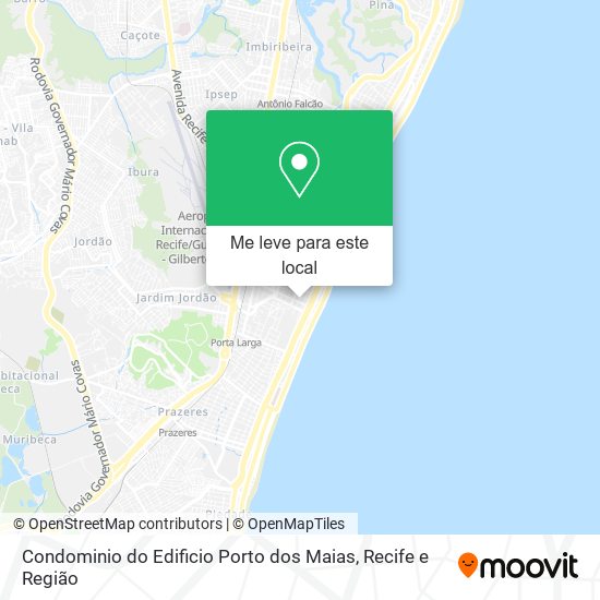 Condominio do Edificio Porto dos Maias mapa