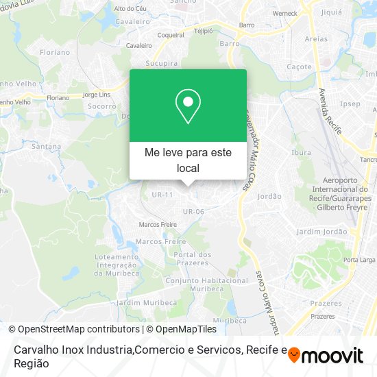 Carvalho Inox Industria,Comercio e Servicos mapa