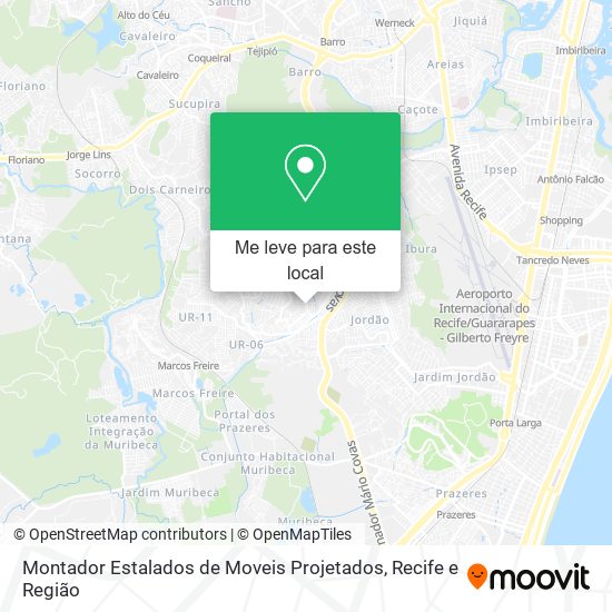 Montador Estalados de Moveis Projetados mapa