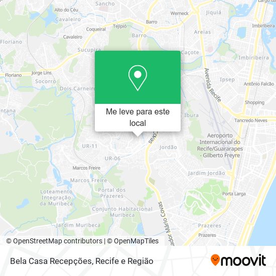 Bela Casa Recepções mapa