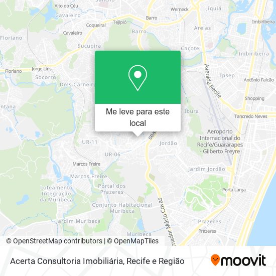 Acerta Consultoria Imobiliária mapa