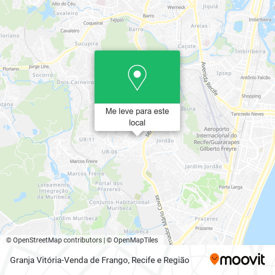 Granja Vitória-Venda de Frango mapa