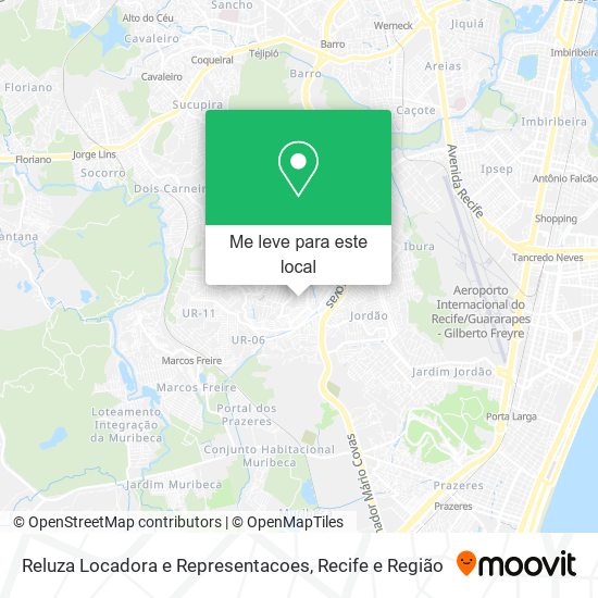 Reluza Locadora e Representacoes mapa