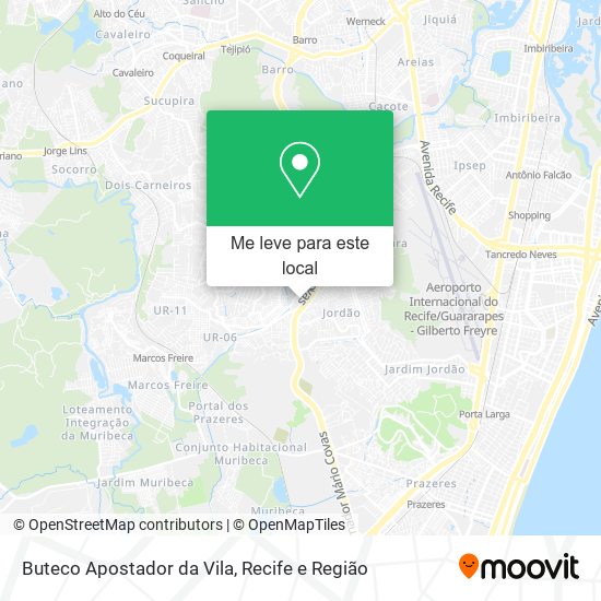 Buteco Apostador da Vila mapa