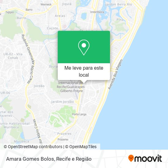 Amara Gomes Bolos mapa