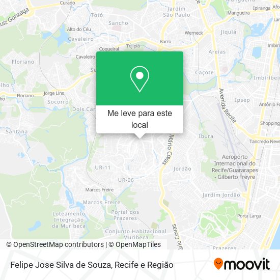 Felipe Jose Silva de Souza mapa