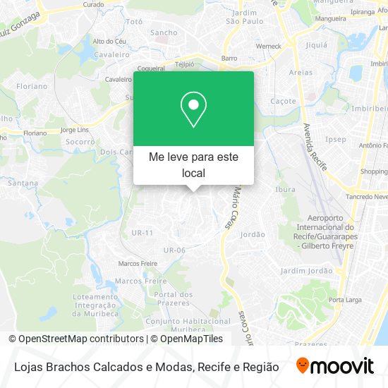 Lojas Brachos Calcados e Modas mapa