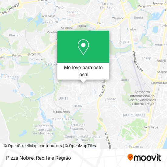 Pizza Nobre mapa