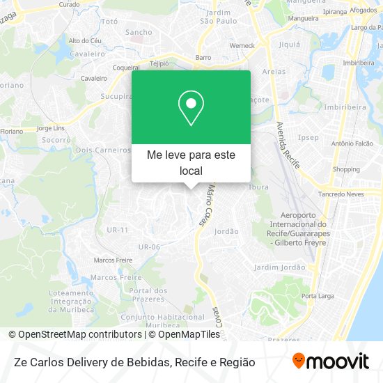 Ze Carlos Delivery de Bebidas mapa