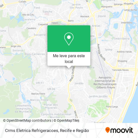 Crms Eletrica Refrigeracoes mapa