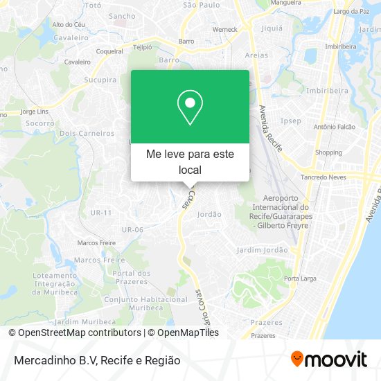 Mercadinho B.V mapa