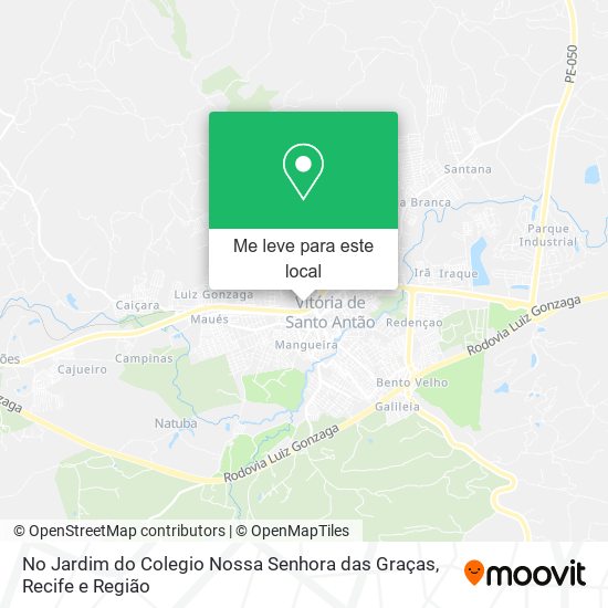 No Jardim do Colegio Nossa Senhora das Graças mapa