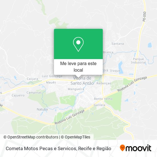 Cometa Motos Pecas e Servicos mapa