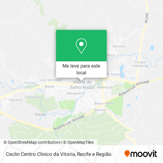 Ceclin Centro Clinico da Vitoria mapa