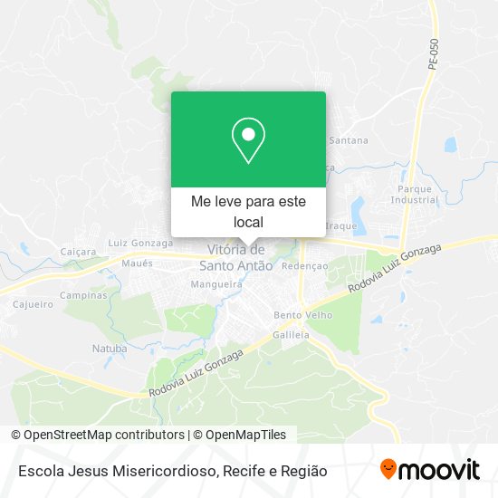 Escola Jesus Misericordioso mapa