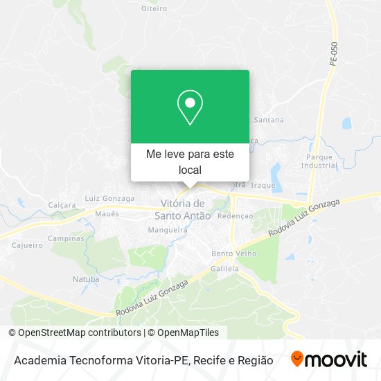 Academia Tecnoforma Vitoria-PE mapa