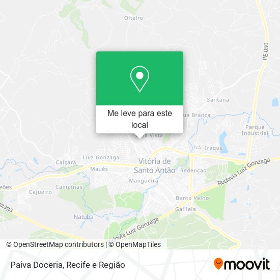 Paiva Doceria mapa