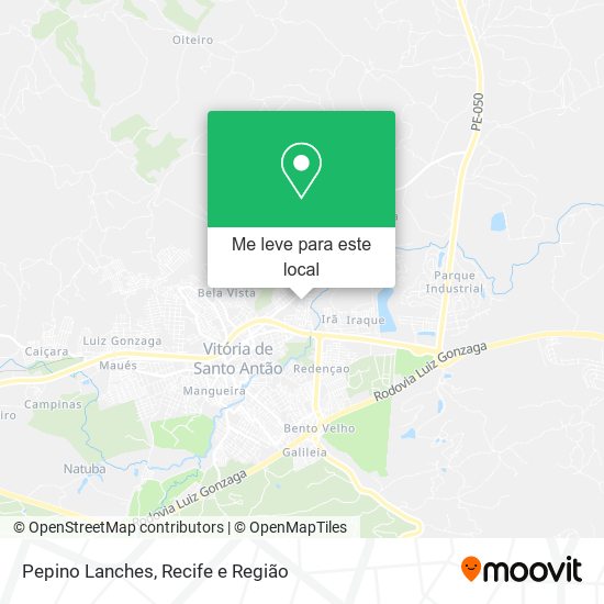 Pepino Lanches mapa