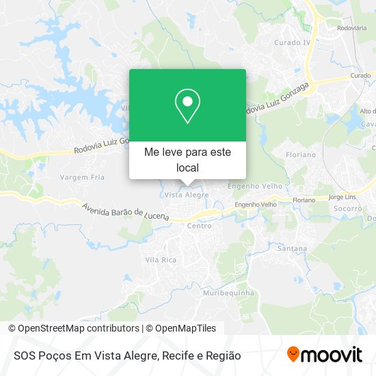 SOS Poços Em Vista Alegre mapa