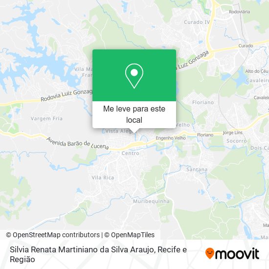 Silvia Renata Martiniano da Silva Araujo mapa