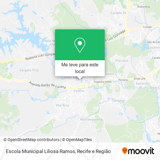 Escola Municipal Liliosa Ramos mapa