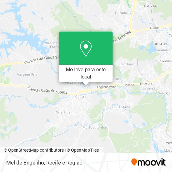 Mel de Engenho mapa