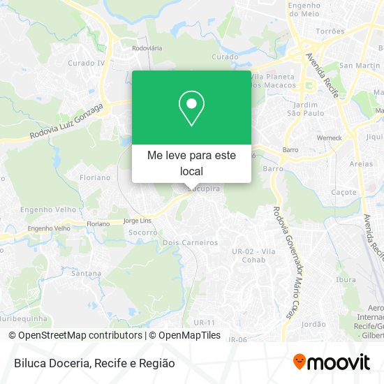Biluca Doceria mapa