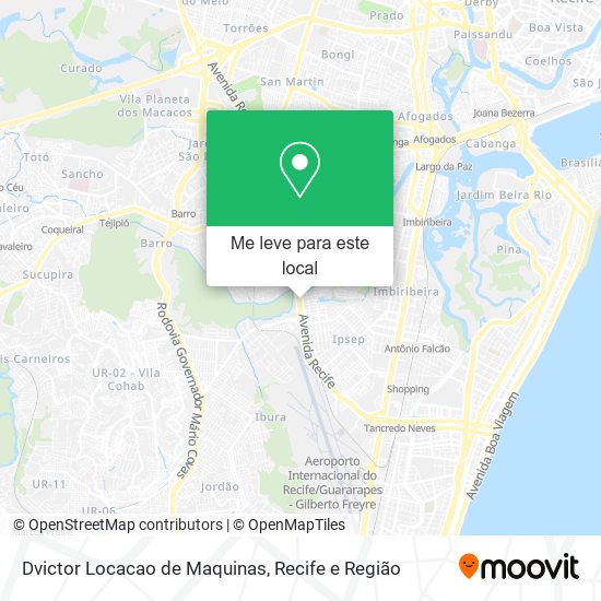Dvictor Locacao de Maquinas mapa