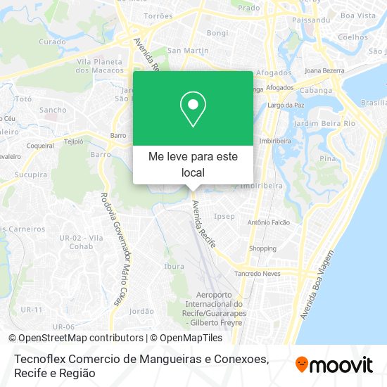Tecnoflex Comercio de Mangueiras e Conexoes mapa