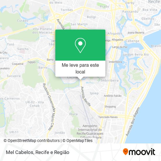 Mel Cabelos mapa