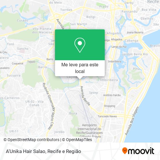 A'Unika Hair Salao mapa