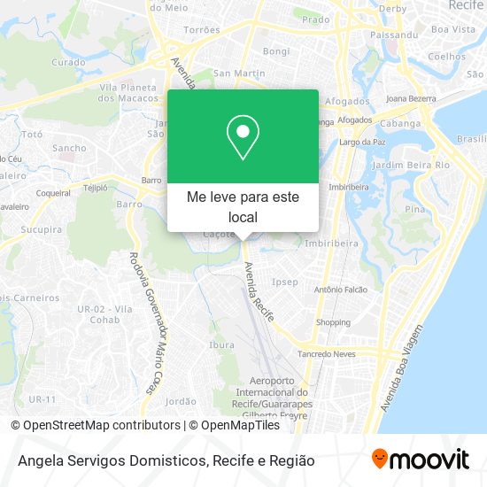 Angela Servigos Domisticos mapa