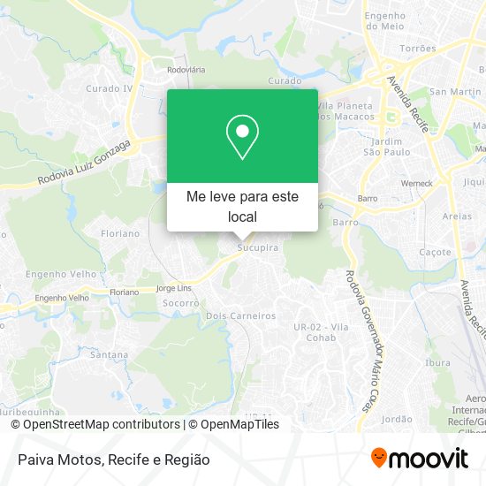 Paiva Motos mapa