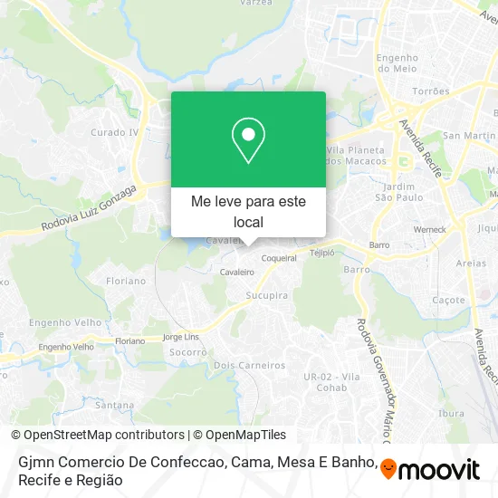Gjmn Comercio De Confeccao, Cama, Mesa E Banho mapa